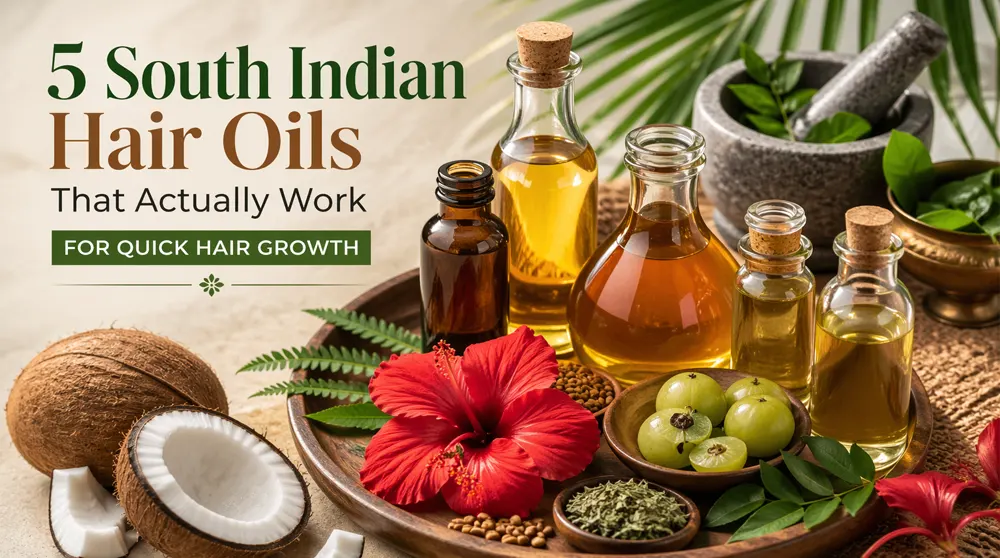 5 South Indian Hair Oils That Actually Work for Faster Hair Growth